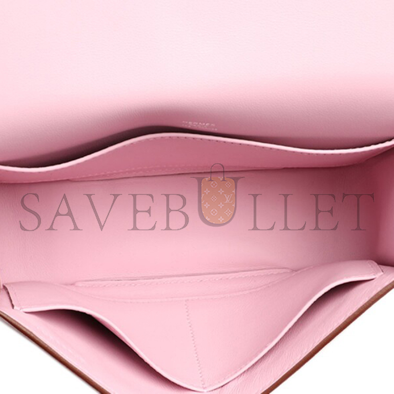 HERMES GETA CHEVRE PALLADIUM HARDWARE (20*14*7cm)